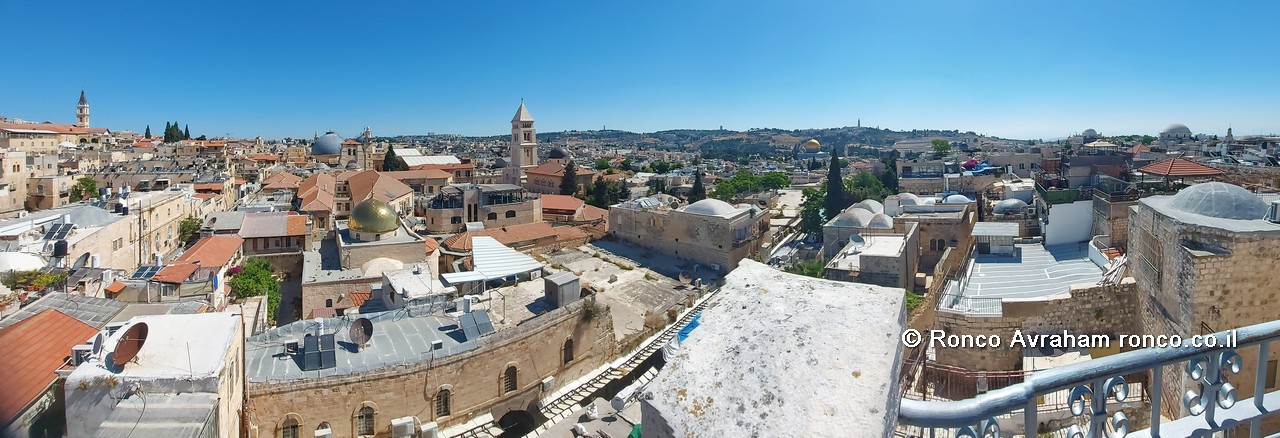 גגות העיר העתיקה ירושלים