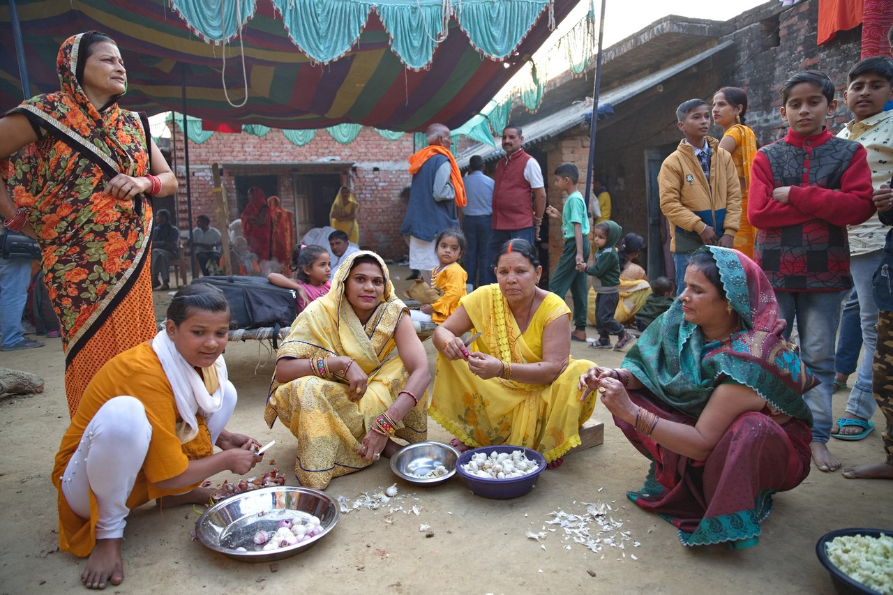 טרום חתונה בכפר הודו