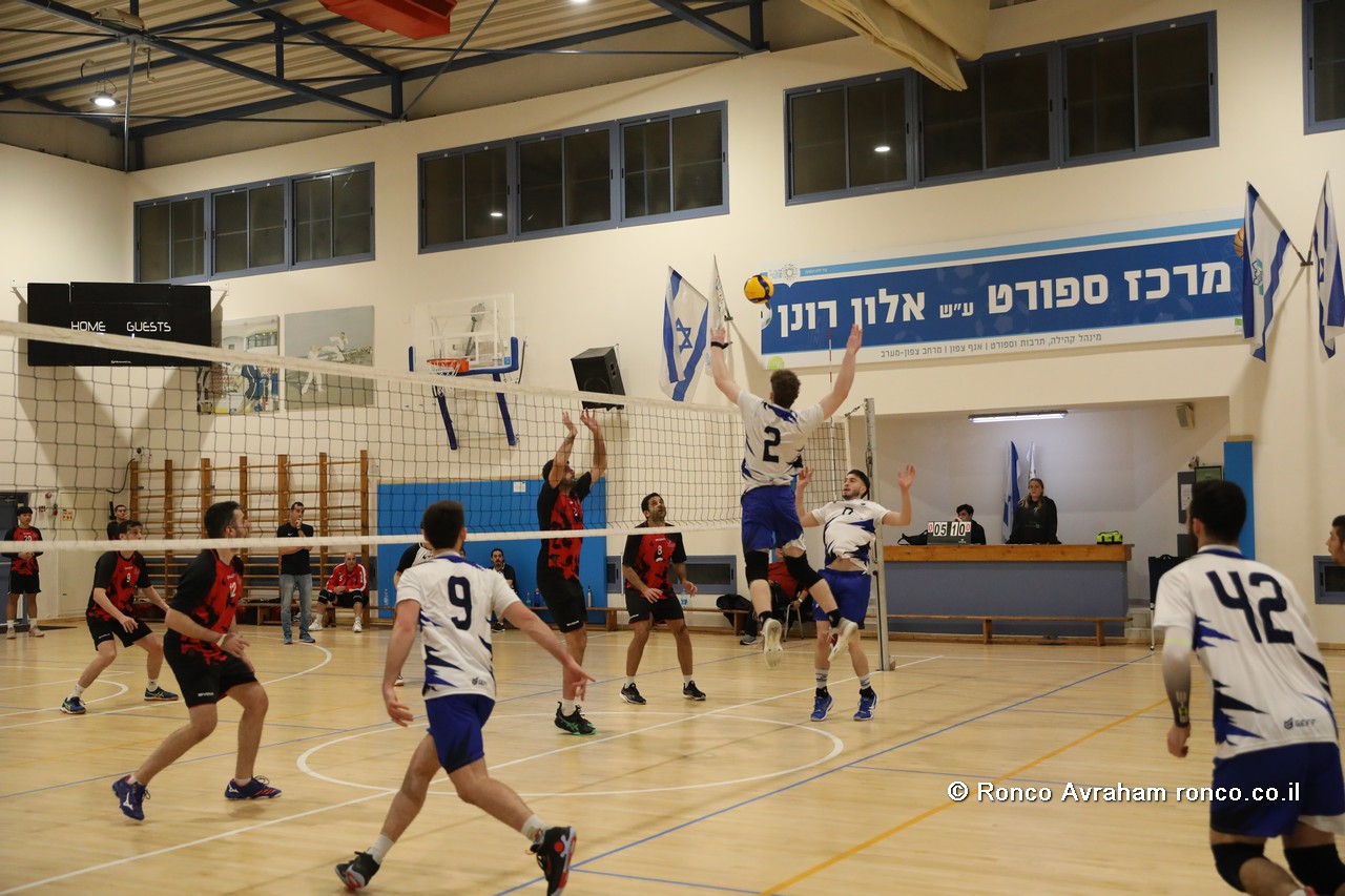 צילום ספורט כדורעף באולם Volleyball