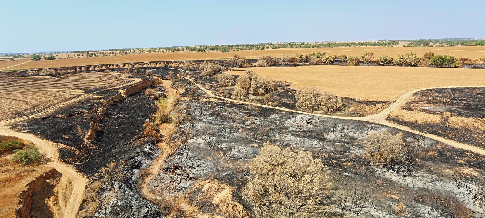 aza_burn עוטף עזה בוער